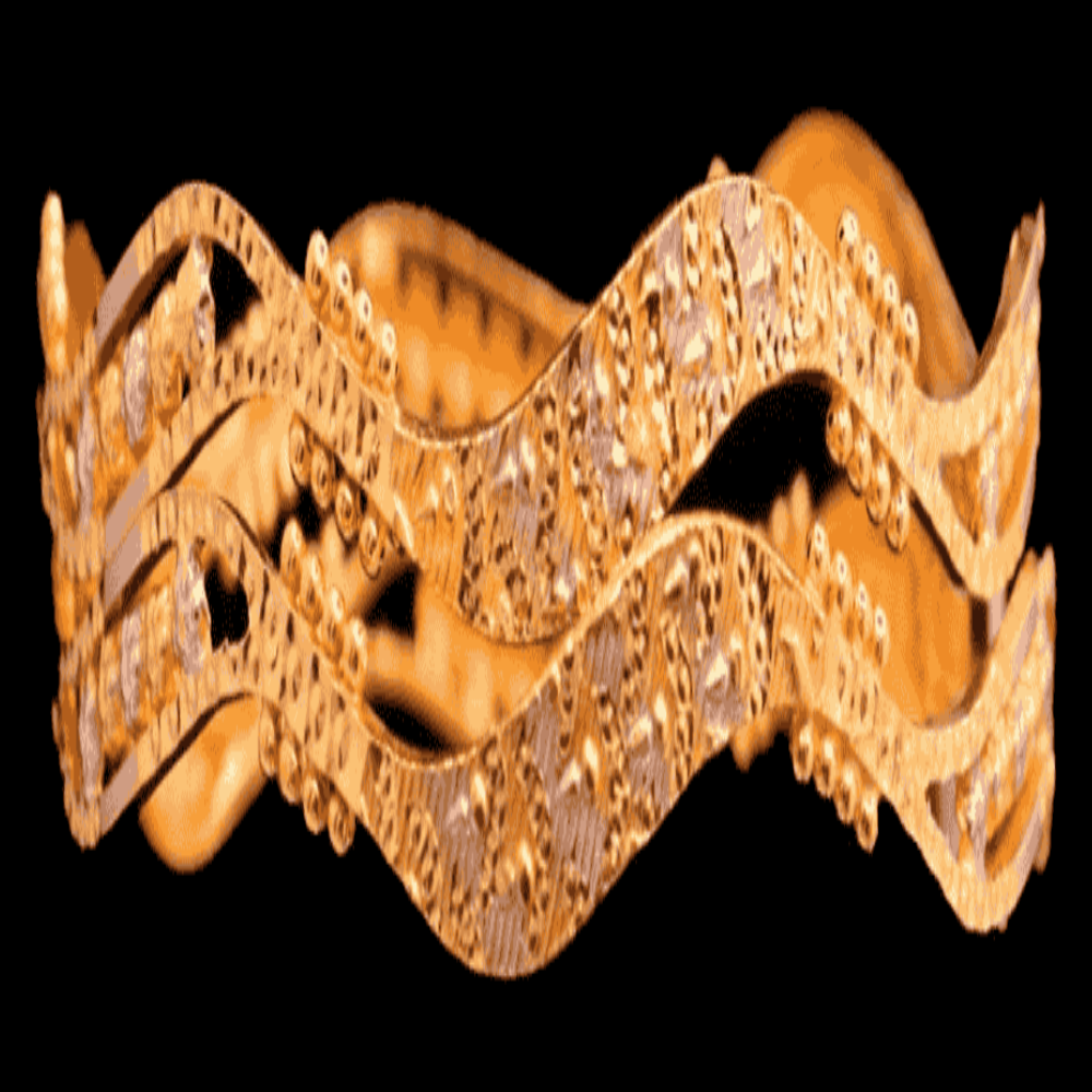 21K Gold Bangle Set, L (21) – SW22354